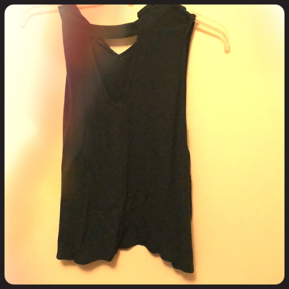 Forest green cut out top